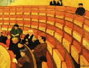 Felix Vallotton The Third Gallery at the Theatre du Chatelet china oil painting artist
